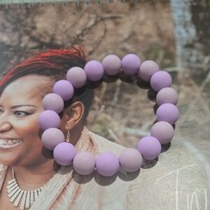 Lavender Beaded Bracelet